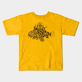 Black lionfish Kids T-Shirt